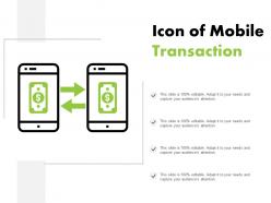 Icon Of Mobile Transaction