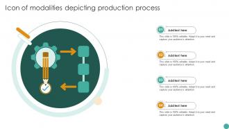 Icon Of Modalities Depicting Production Process