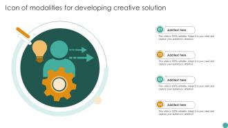 Icon Of Modalities For Developing Creative Solution