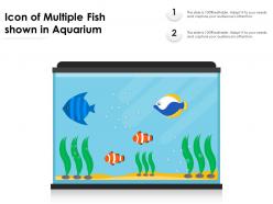 Icon of multiple fish shown in aquarium