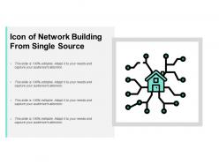 Icon of network building from single source