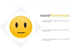 Icon of neutral face