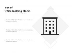 Icon of office building blocks