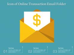 Icon Of Online Transaction Email Folder