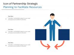 Icon of partnership strategic planning to facilitate resources