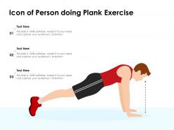 Icon of person doing plank exercise