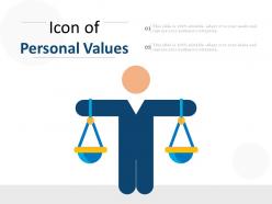 Icon of personal values