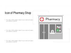 Icon of pharmacy shop
