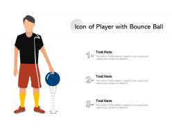 Icon of player with bounce ball