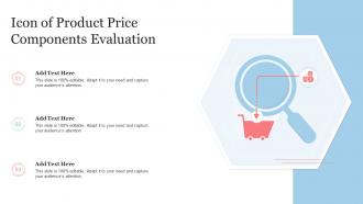 Icon Of Product Price Components Evaluation