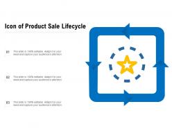 Icon of product sale lifecycle