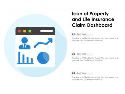 Icon of property and life insurance claim dashboard
