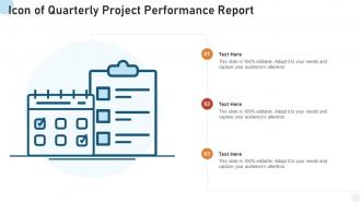 Icon of quarterly project performance report