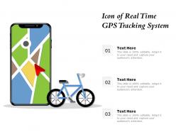 Icon of real time gps tracking system
