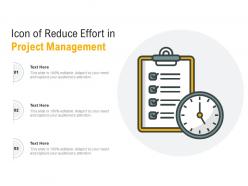 Icon of reduce effort in project management