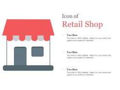 Icon Of Retail Shop