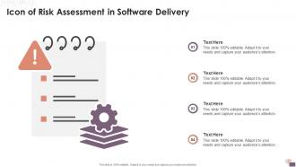 Icon Of Risk Assessment In Software Delivery
