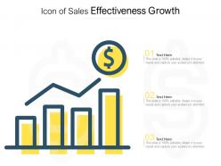 Icon of sales effectiveness growth