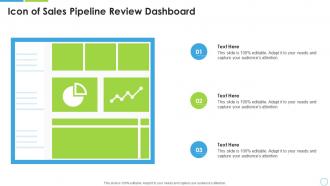 Icon of sales pipeline review dashboard