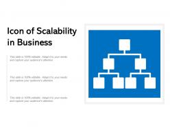 Icon of scalability in business