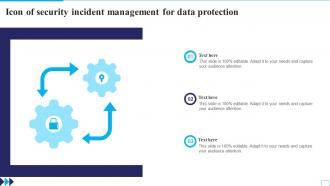 Icon Of Security Incident Management For Data Protection