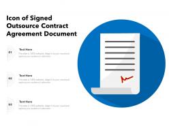 Icon Of Signed Outsource Contract Agreement Document