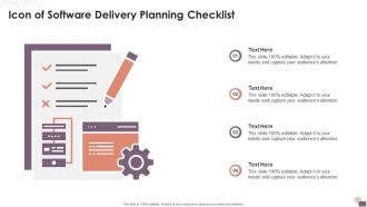 Icon Of Software Delivery Planning Checklist