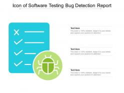 Icon of software testing bug detection report
