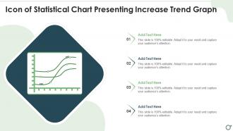 Icon Of Statistical Chart Presenting Increase Trend Graph