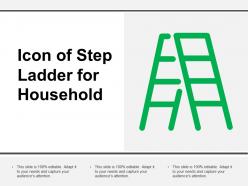 Icon of step ladder for household