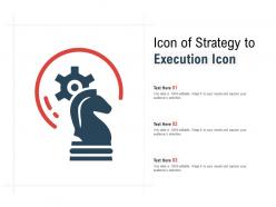 Icon of strategy to execution icon
