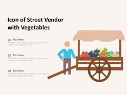 Icon of street vendor with vegetables