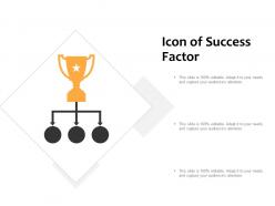 Icon of success factor
