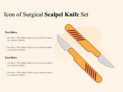 Icon of surgical scalpel knife set