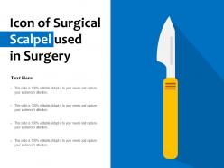 Icon of surgical scalpel used in surgery