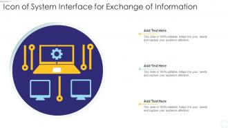 Icon Of System Interface For Exchange Of Information