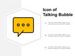 Icon Of Talking Bubble