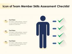 Icon of team member skills assessment checklist