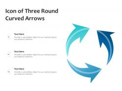 Icon of three round curved arrows