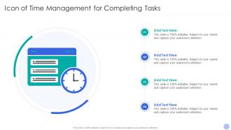 Icon Of Time Management For Completing Tasks