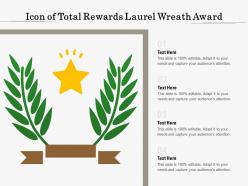 Icon of total rewards laurel wreath award