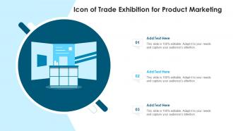 Icon Of Trade Exhibition For Product Marketing