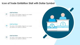 Icon Of Trade Exhibition Stall With Dollar Symbol