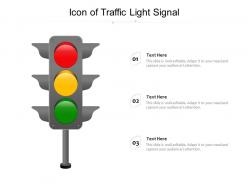 Icon of traffic light signal