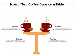 Icon of two coffee cups on a table