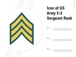 Icon of us army e 5 sergeant rank