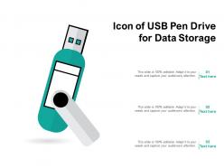 Icon of usb pen drive for data storage