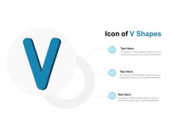 Icon of v shapes
