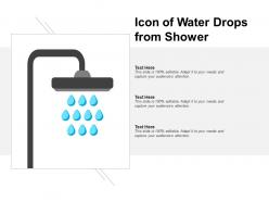 Icon of water drops from shower