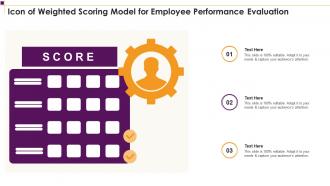 Icon Of Weighted Scoring Model For Employee Performance Evaluation